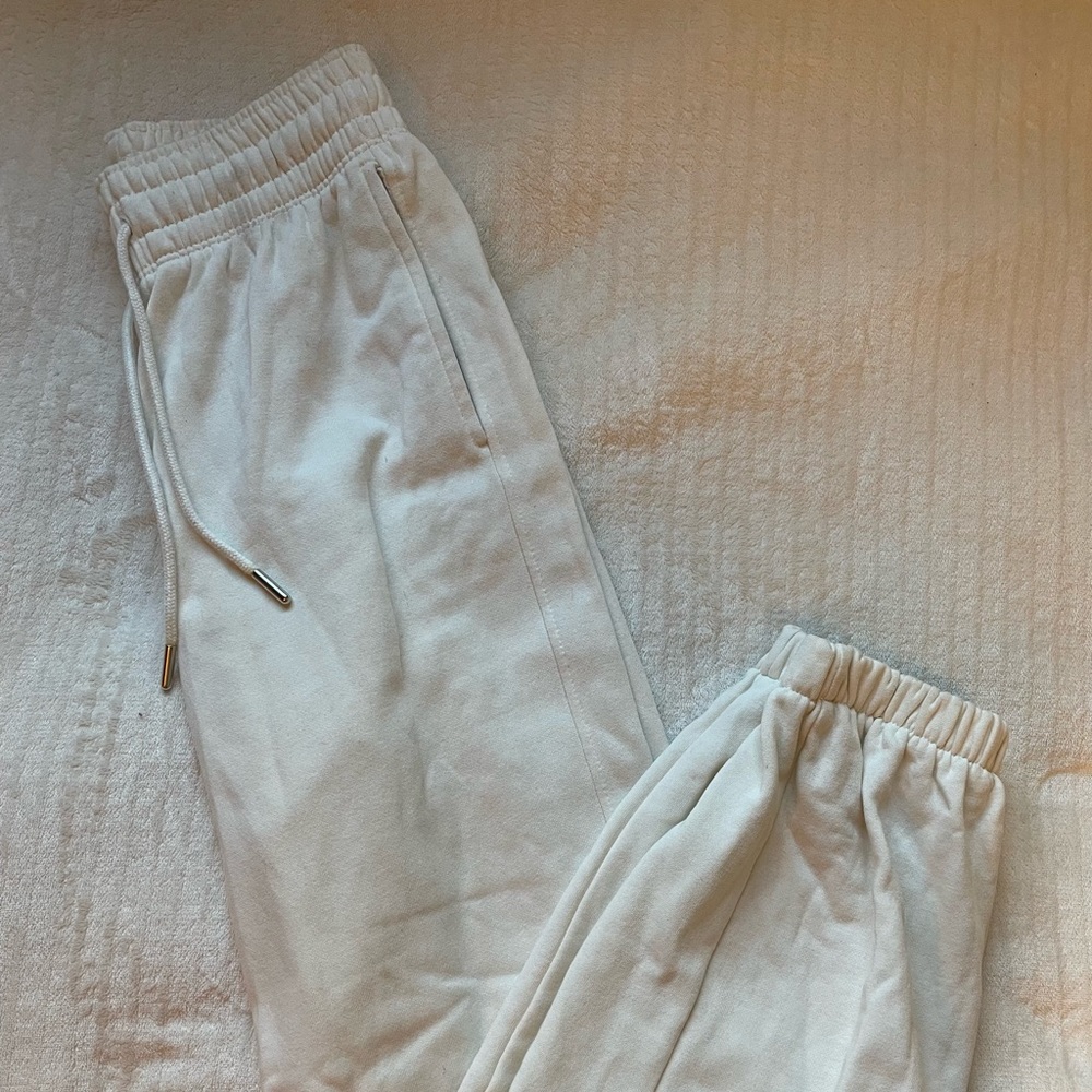H&M White Sweatpants